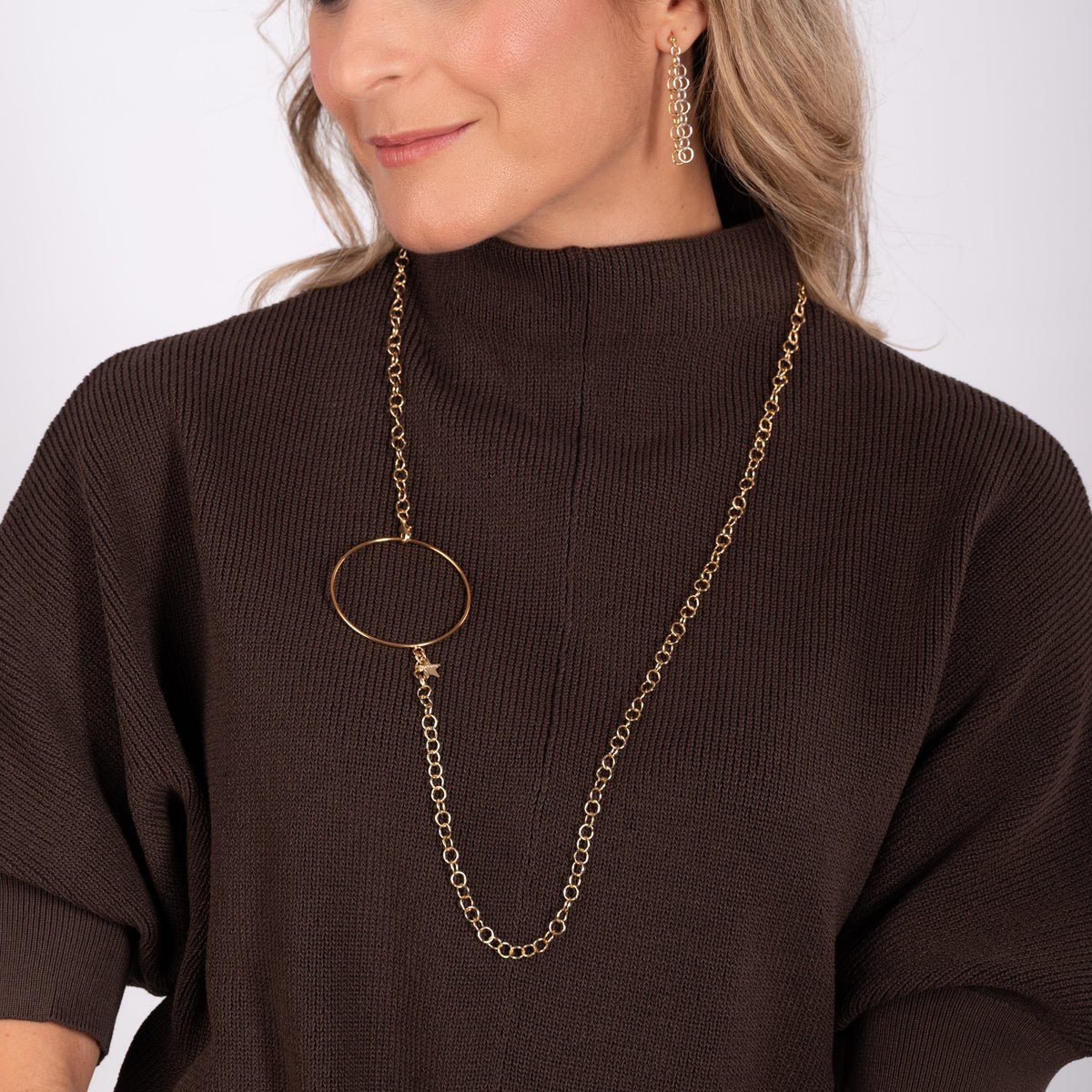 Collar cadena Aro Dorado bañado en oro