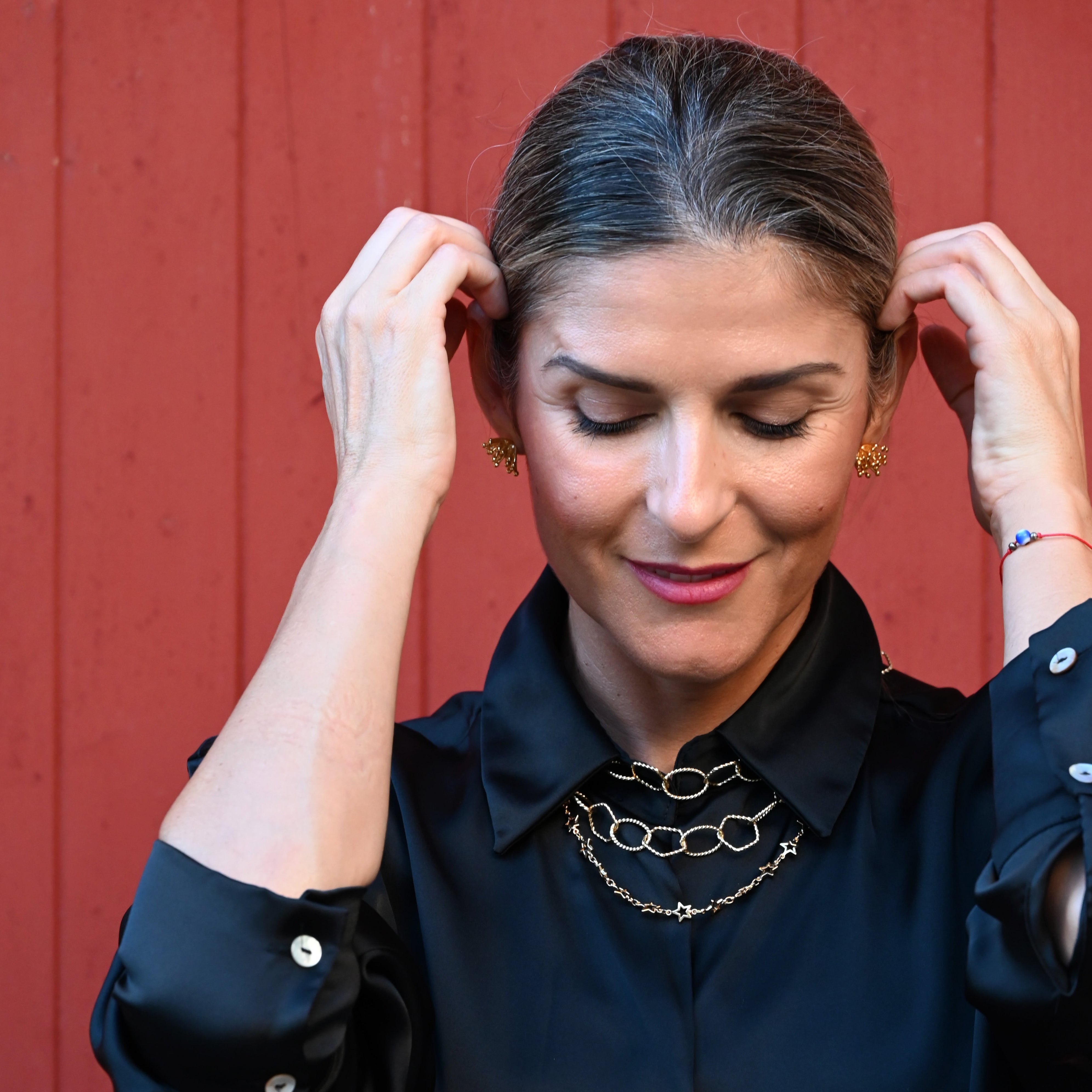 Double Dancing Necklace with Stars