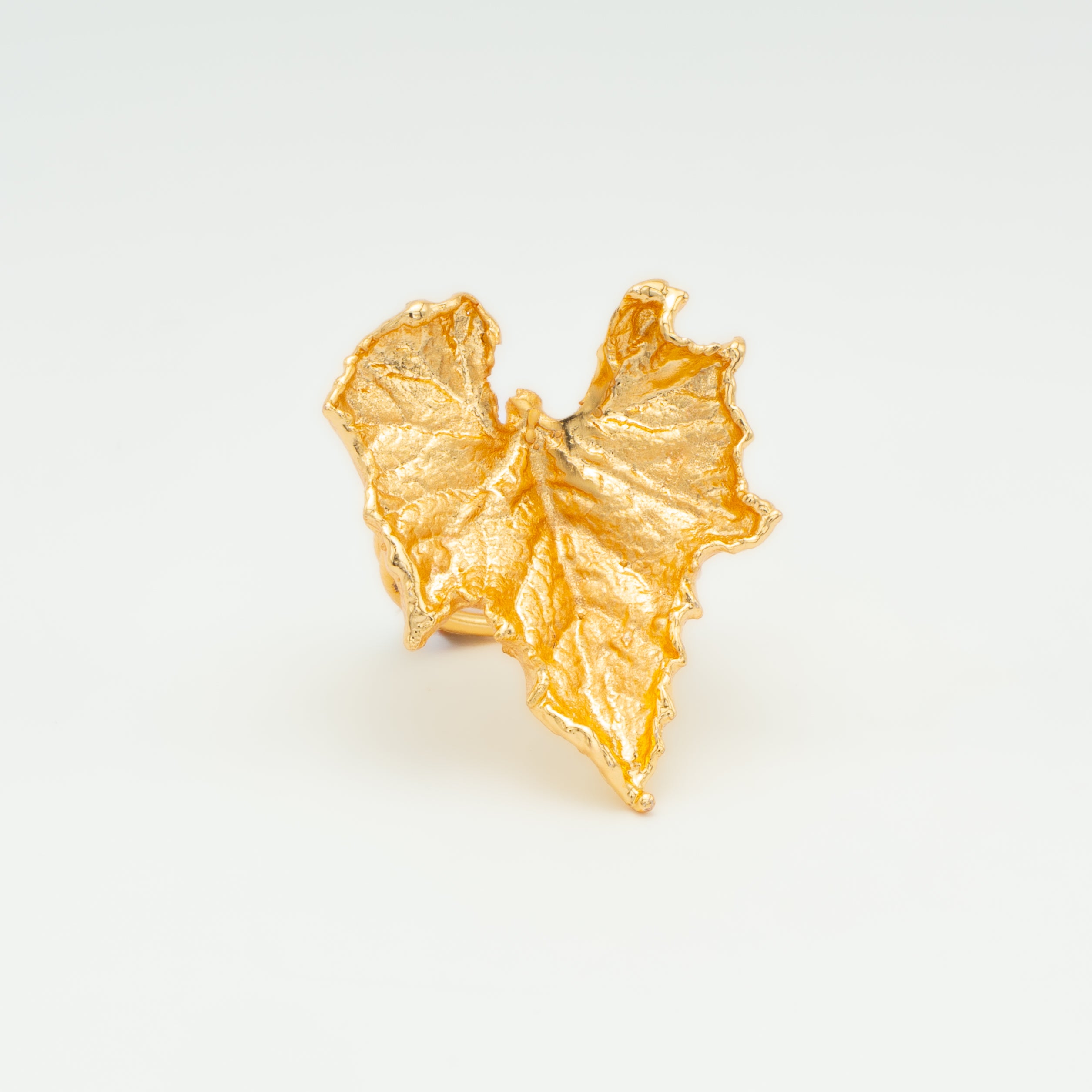 Anillo Leave Heart DORADO (AJUSTABLE)