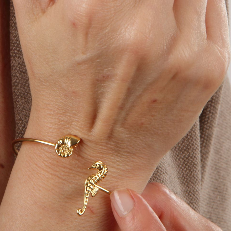 MINI SEEHORSE- UND NAUTILUS-ARMBAND