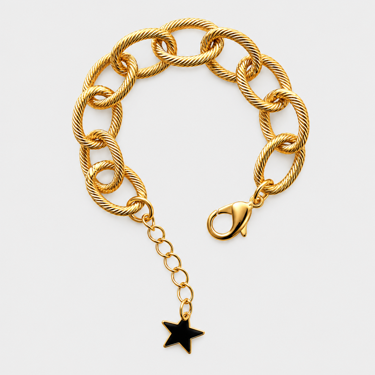 Pulsera cadena gruesa Dorada