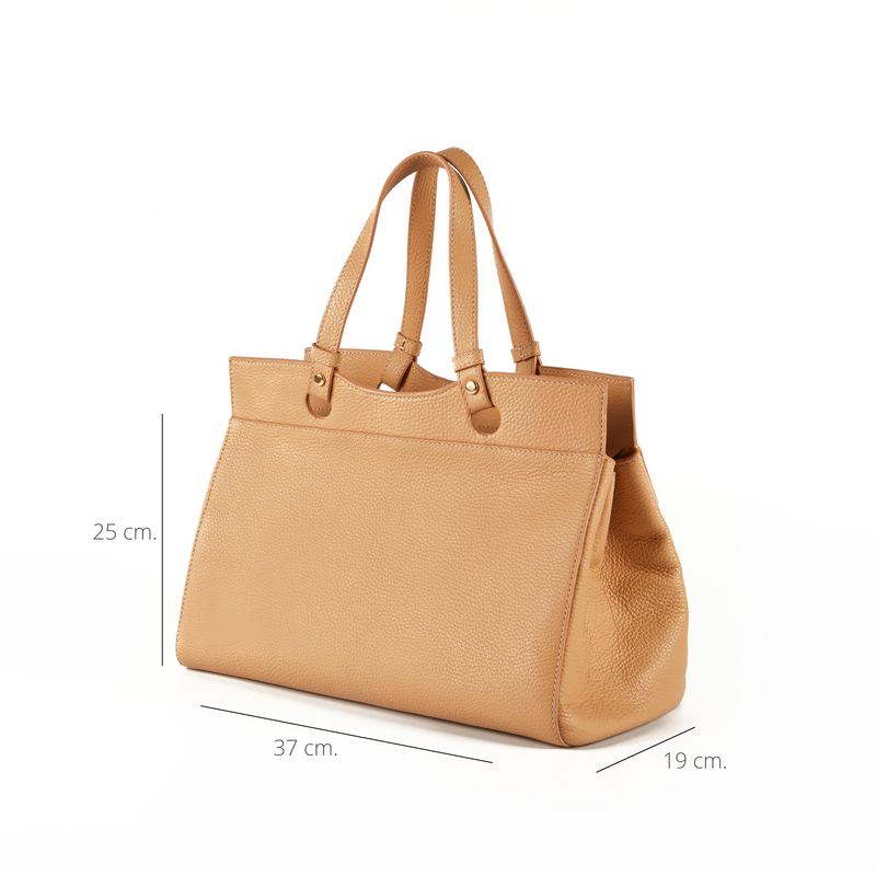 Instyle, bolso beige.